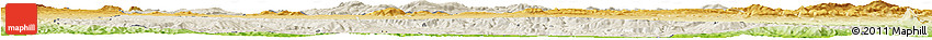 Shaded Relief Horizon Map of Guelma, physical outside Shaded Relief Horizon Map of Guelma, physical outside