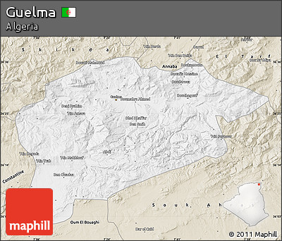 Classic Style Map of Guelma