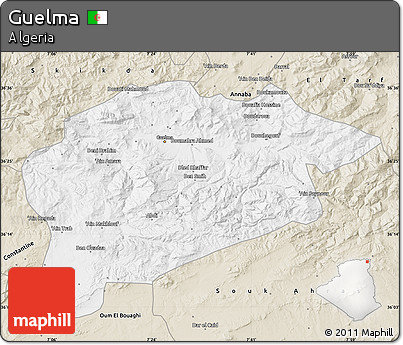 Classic Style Map of Guelma