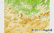 Physical Map of Guelma