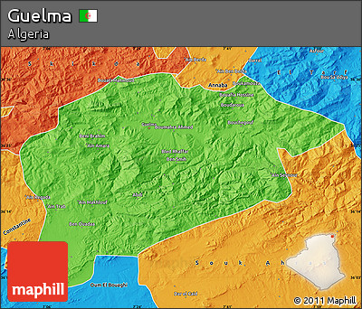 Political Map of Guelma