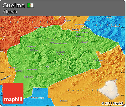 Political Map of Guelma