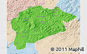 Political Map of Guelma, lighten