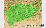 Political Map of Guelma, satellite outside