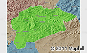 Political Map of Guelma, semi-desaturated