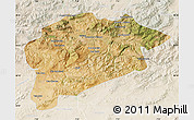 Satellite Map of Guelma, lighten