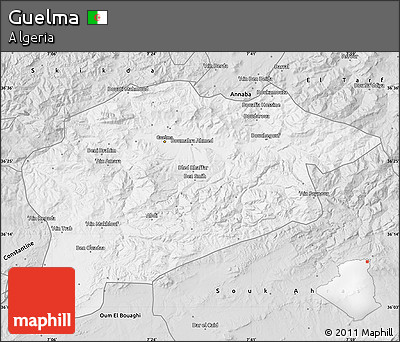 Silver Style Map of Guelma