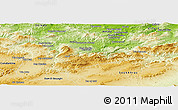 Physical Panoramic Map of Guelma