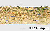 Satellite Panoramic Map of Guelma