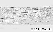 Silver Style Panoramic Map of Guelma