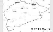 Blank Simple Map of Guelma, cropped outside