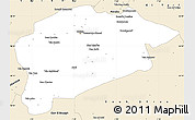 Classic Style Simple Map of Guelma