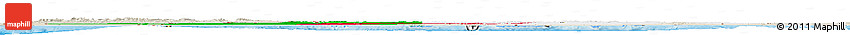 Flag Horizon Map of Algeria, shaded relief outside