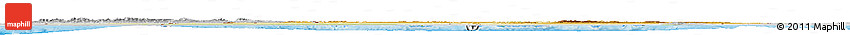 Physical Horizon Map of Algeria, lighten, desaturated, land only