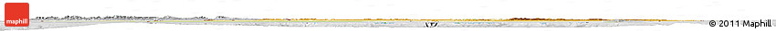 Physical Horizon Map of Algeria, lighten, desaturated