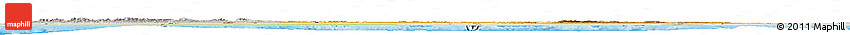 Physical Horizon Map of Algeria, lighten, semi-desaturated, land only