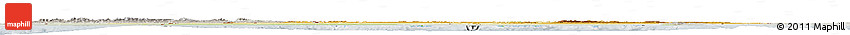 Physical Horizon Map of Algeria, lighten, semi-desaturated
