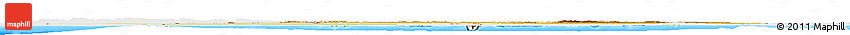 Physical Horizon Map of Algeria, single color outside, bathymetry sea