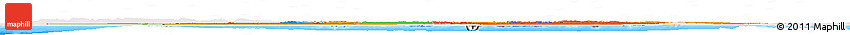 Political Horizon Map of Algeria, single color outside, bathymetry sea