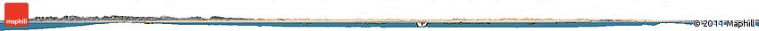 Satellite Horizon Map of Algeria, darken, desaturated, land only
