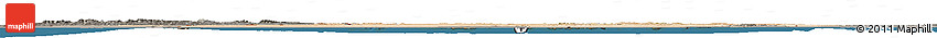 Satellite Horizon Map of Algeria, darken, semi-desaturated, land only