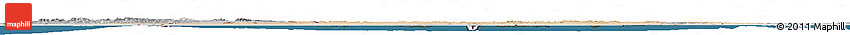 Satellite Horizon Map of Algeria, desaturated, land only