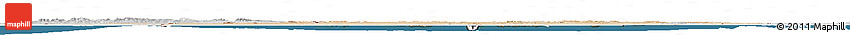 Satellite Horizon Map of Algeria, lighten, desaturated, land only