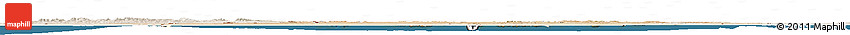 Satellite Horizon Map of Algeria, lighten, land only