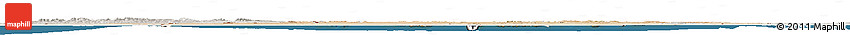 Satellite Horizon Map of Algeria, lighten, semi-desaturated, land only
