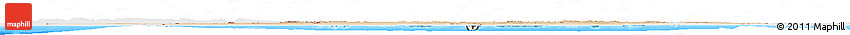 Satellite Horizon Map of Algeria, single color outside, bathymetry sea