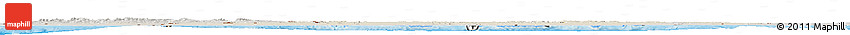 Shaded Relief Horizon Map of Algeria, semi-desaturated, land only