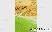 Physical 3D Map of Khenchela