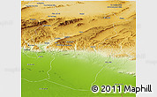 Physical Panoramic Map of Khenchela