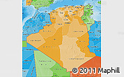 Political Shades Map of Algeria