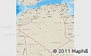 Shaded Relief Map of Algeria