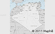 Silver Style Map of Algeria