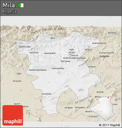 Classic Style 3D Map of Mila