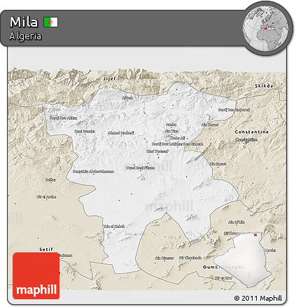 Classic Style 3D Map of Mila