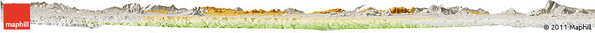 Physical Horizon Map of Mila, lighten, semi-desaturated