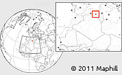 Blank Location Map of Mila, within the entire country