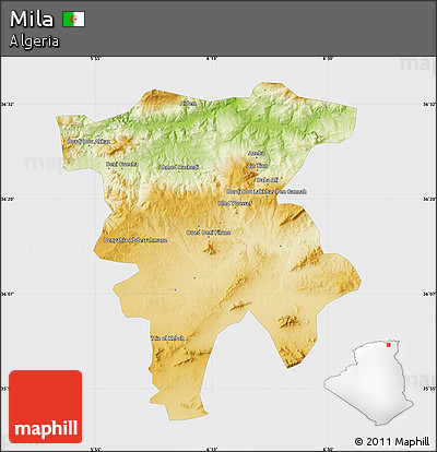 Physical Map of Mila, single color outside