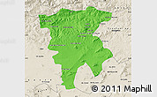 Political Map of Mila, shaded relief outside