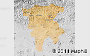 Satellite Map of Mila, lighten, desaturated