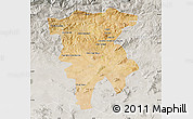 Satellite Map of Mila, lighten, semi-desaturated