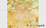 Satellite Map of Mila, physical outside