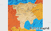 Satellite Map of Mila, political outside