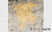 Satellite Map of Mila, semi-desaturated