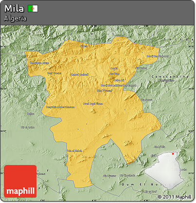 Savanna Style Map of Mila