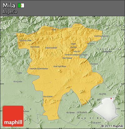 Savanna Style Map of Mila