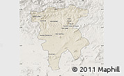Shaded Relief Map of Mila, lighten